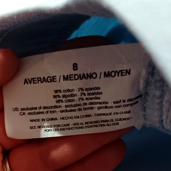 Gloria Vanderbilt Women's (Size 8) Pale Sky Pull-On Denim Bermuda Shorts - Picture 4 of 9